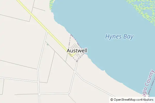 Mapa Austwell