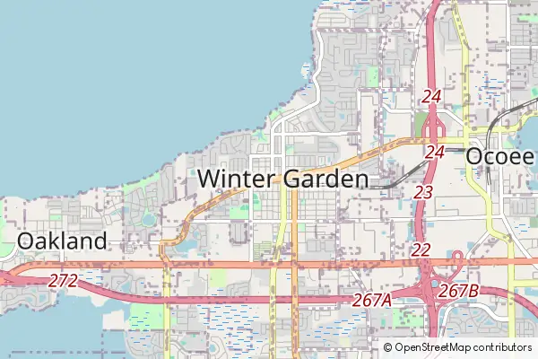 Mapa Winter Garden