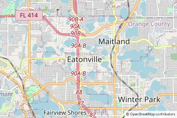 Mapa Eatonville