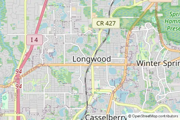 Mapa Longwood