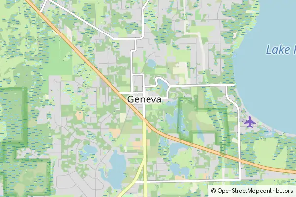 Mapa Geneva