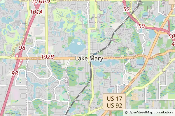 Mapa Lake Mary