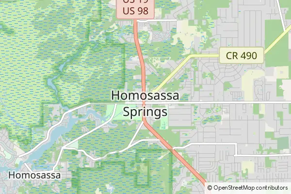 Mapa Homosassa Springs