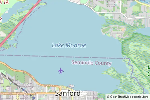 Mapa Lake Monroe