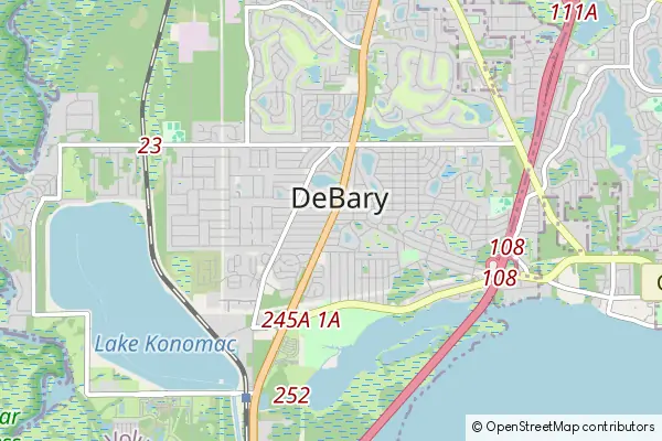 Mapa DeBary