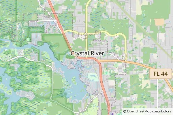 Mapa Crystal River