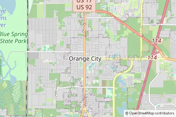 Mapa Orange City