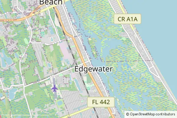 Mapa Edgewater