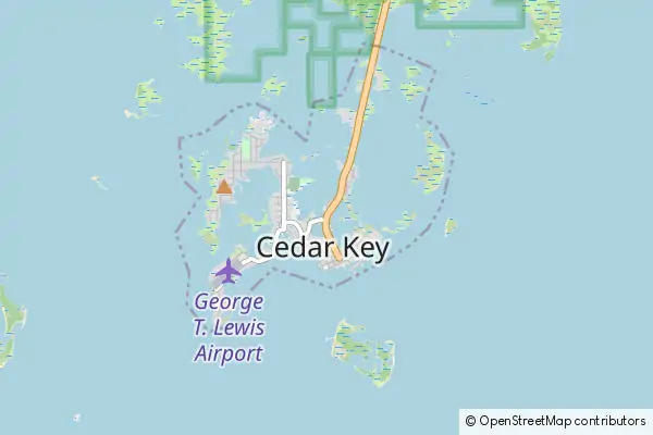 Mapa Cedar Key