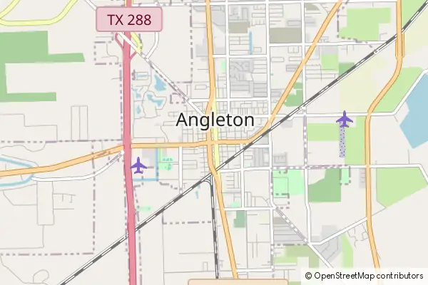 Mapa Angleton