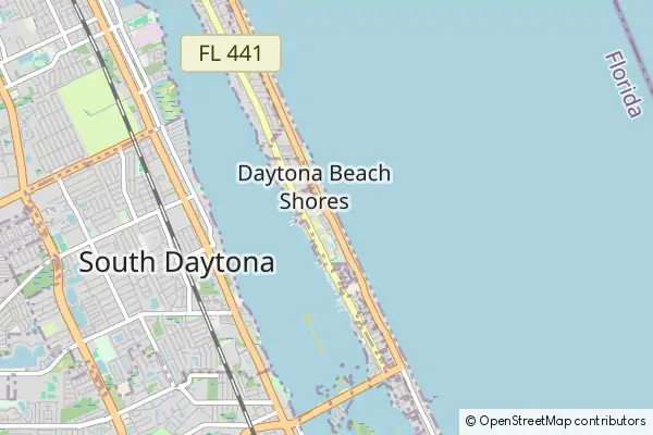 Mapa Daytona Beach Shores