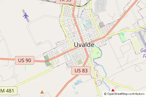 Mapa Uvalde