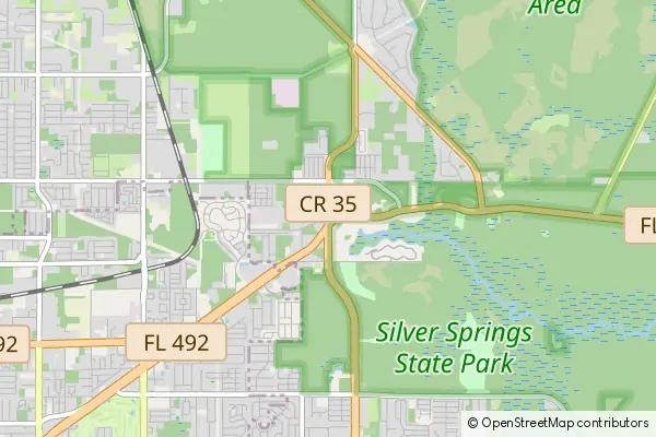 Mapa Silver Springs