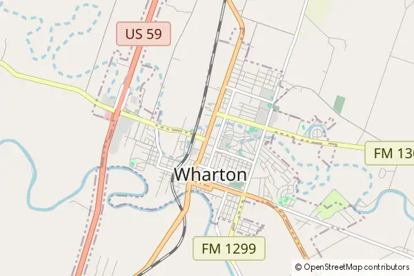 Mapa Wharton