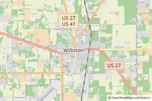 Mapa Williston