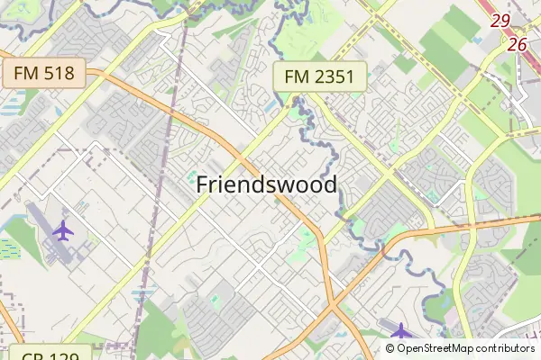 Mapa Friendswood