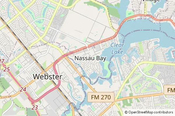 Mapa Nassau Bay