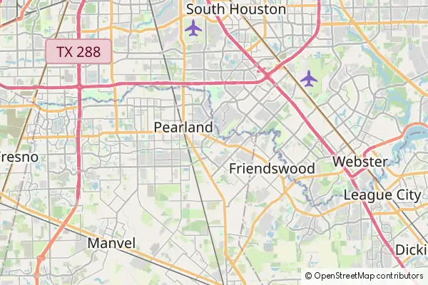 Mapa Pearland