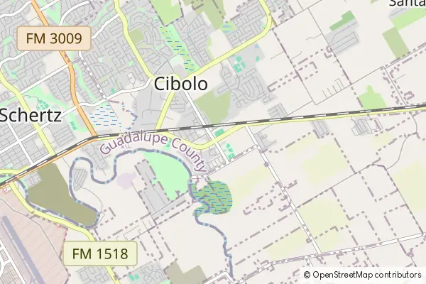 Mapa Cibolo