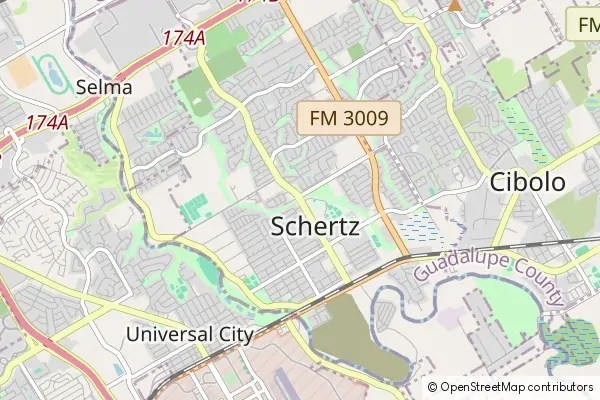 Mapa Schertz