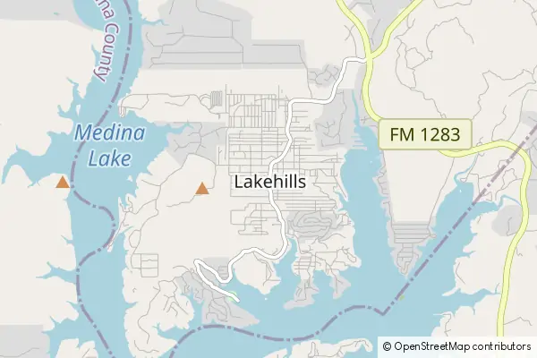 Mapa Lakehills