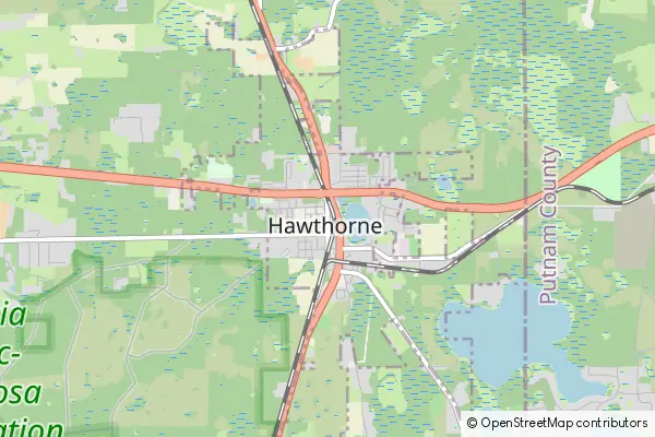 Mapa Hawthorne