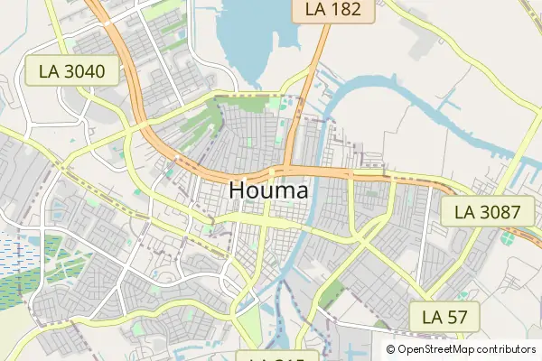 Mapa Houma