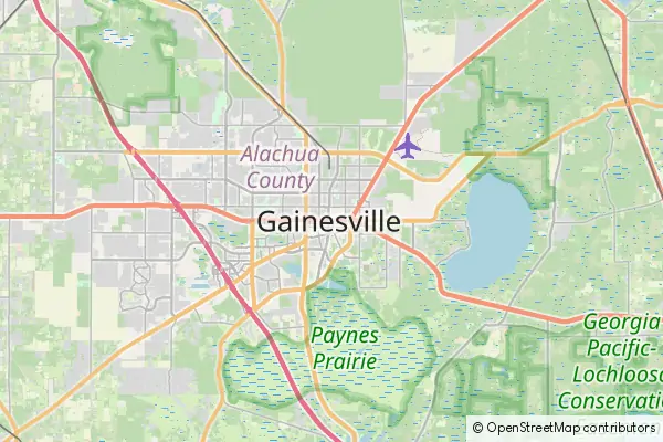Mapa Gainesville