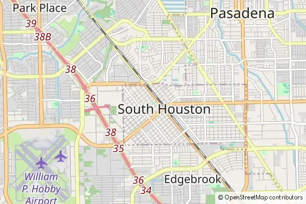 Mapa South Houston