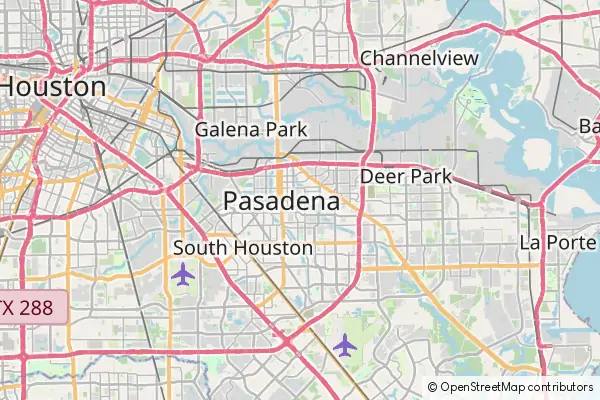 Mapa Pasadena