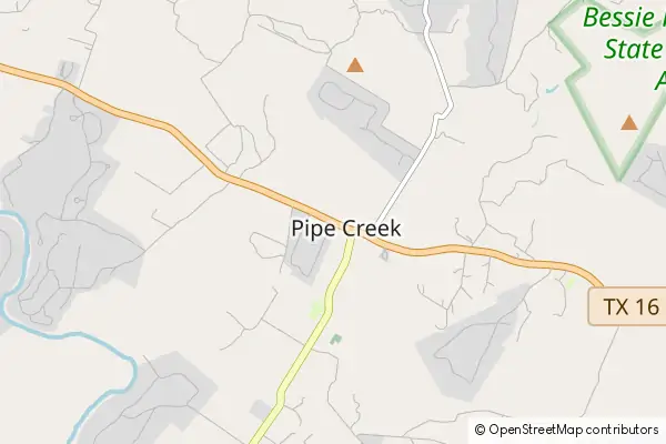 Mapa Pipe Creek