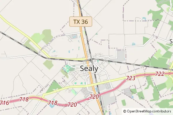 Mapa Sealy