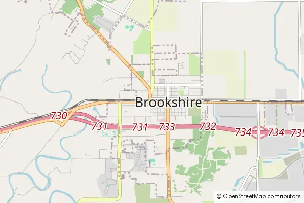 Mapa Brookshire