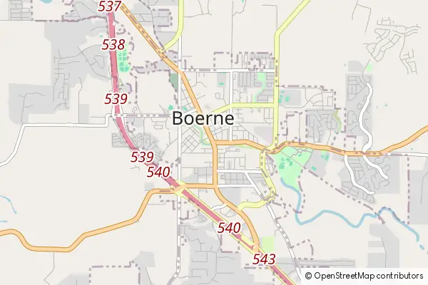 Mapa Boerne