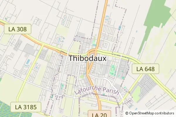 Mapa Thibodaux