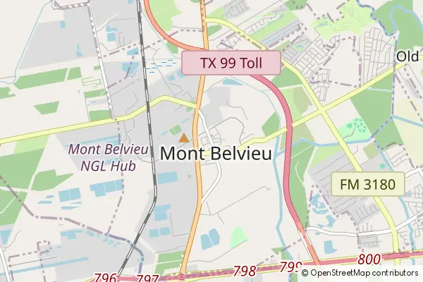 Mapa Mont Belvieu