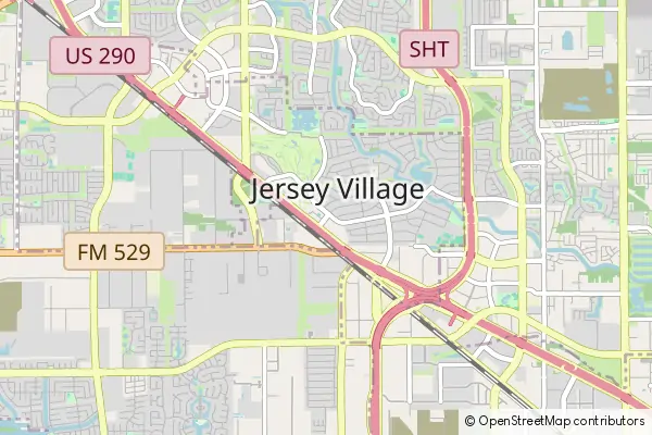 Mapa Jersey Village