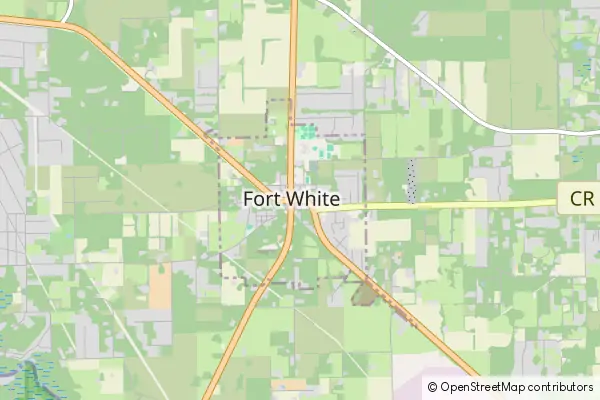 Mapa Fort White