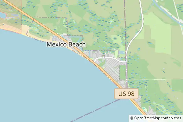 Mapa Mexico Beach