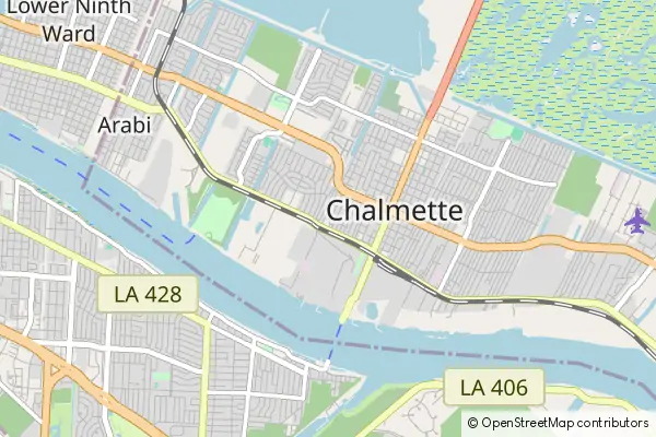 Mapa Chalmette