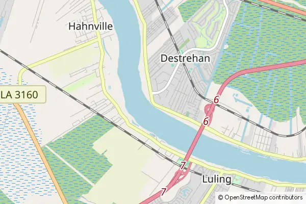 Mapa Destrehan