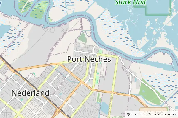 Mapa Port Neches