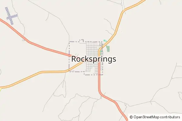 Mapa Rocksprings