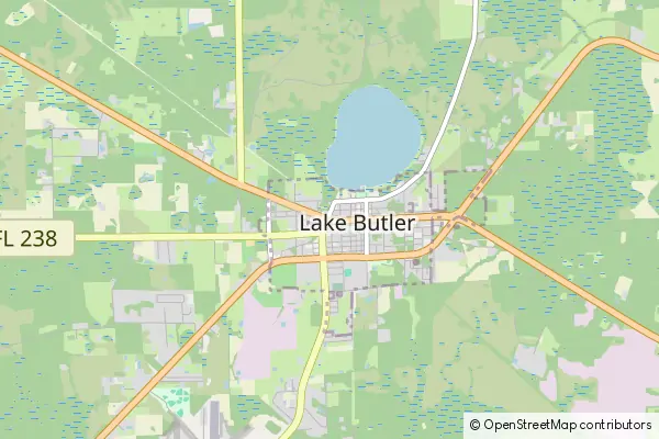 Mapa Lake Butler