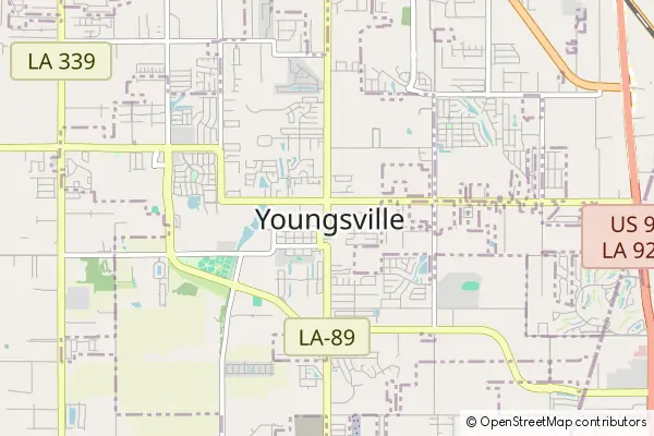 Mapa Youngsville