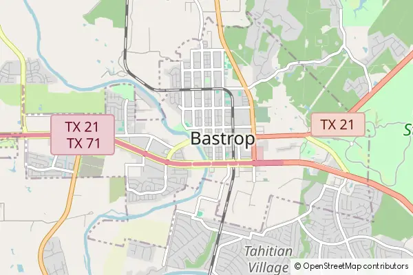 Mapa Bastrop