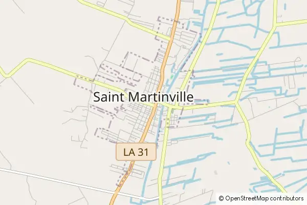 Mapa Saint Martinville