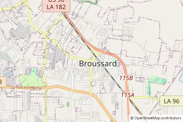 Mapa Broussard