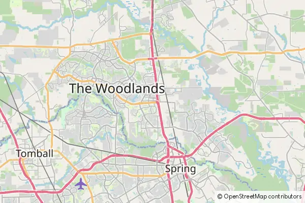 Mapa The Woodlands