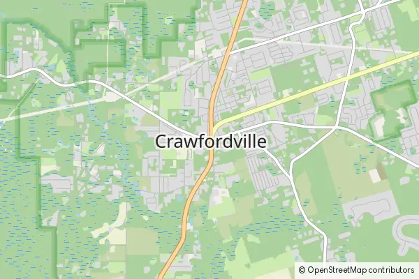 Mapa Crawfordville